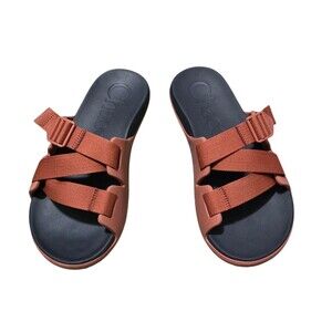 Chaco Chillos Sandals Mens Size 9 Slip On Strappy Slide Salmon Casual Comfort